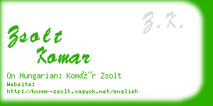 zsolt komar business card